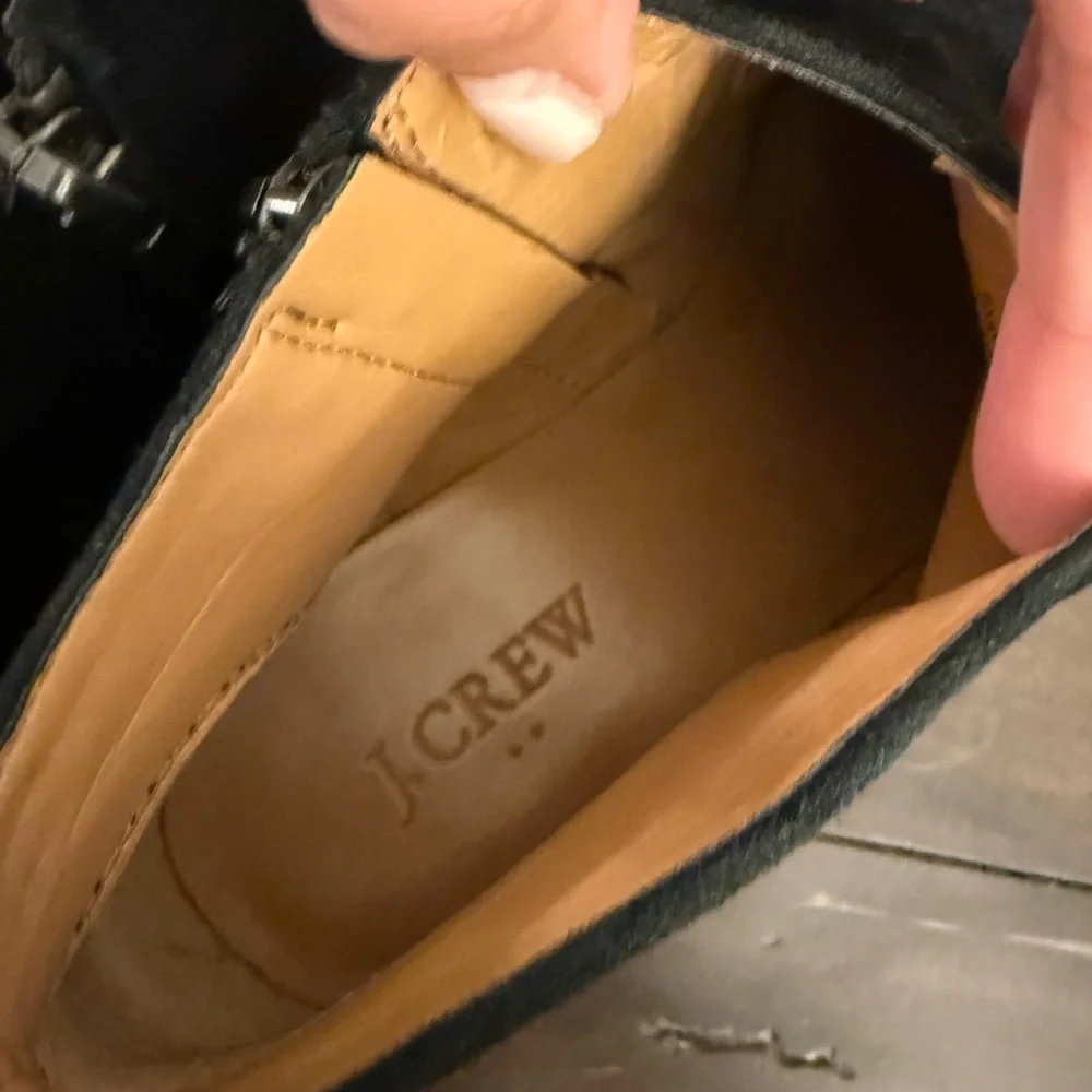 J. Crew Black Suede Ankle Booties